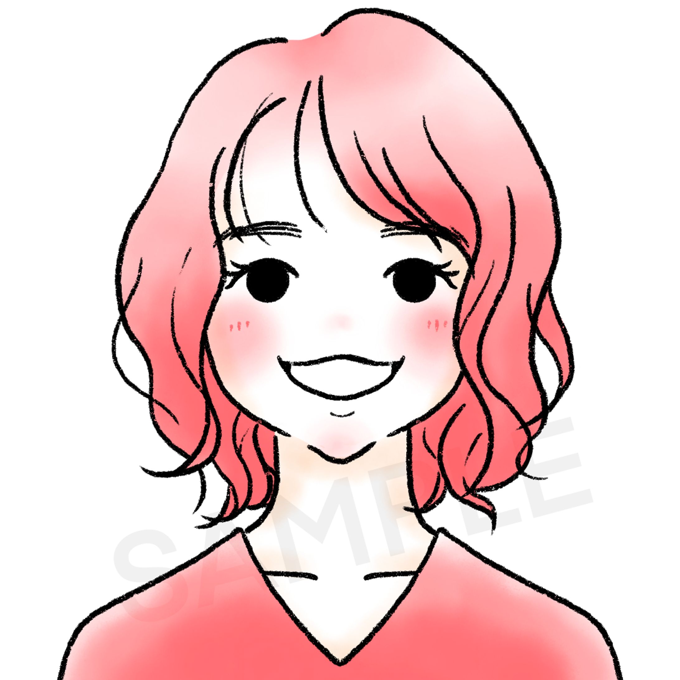 似顔絵｜あーやこ/石川絢子様-1