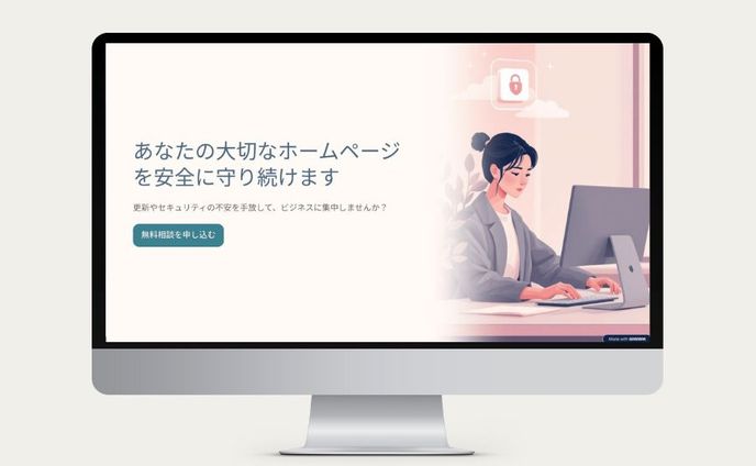 あなたの大切なホームページを安全に守り続けます
