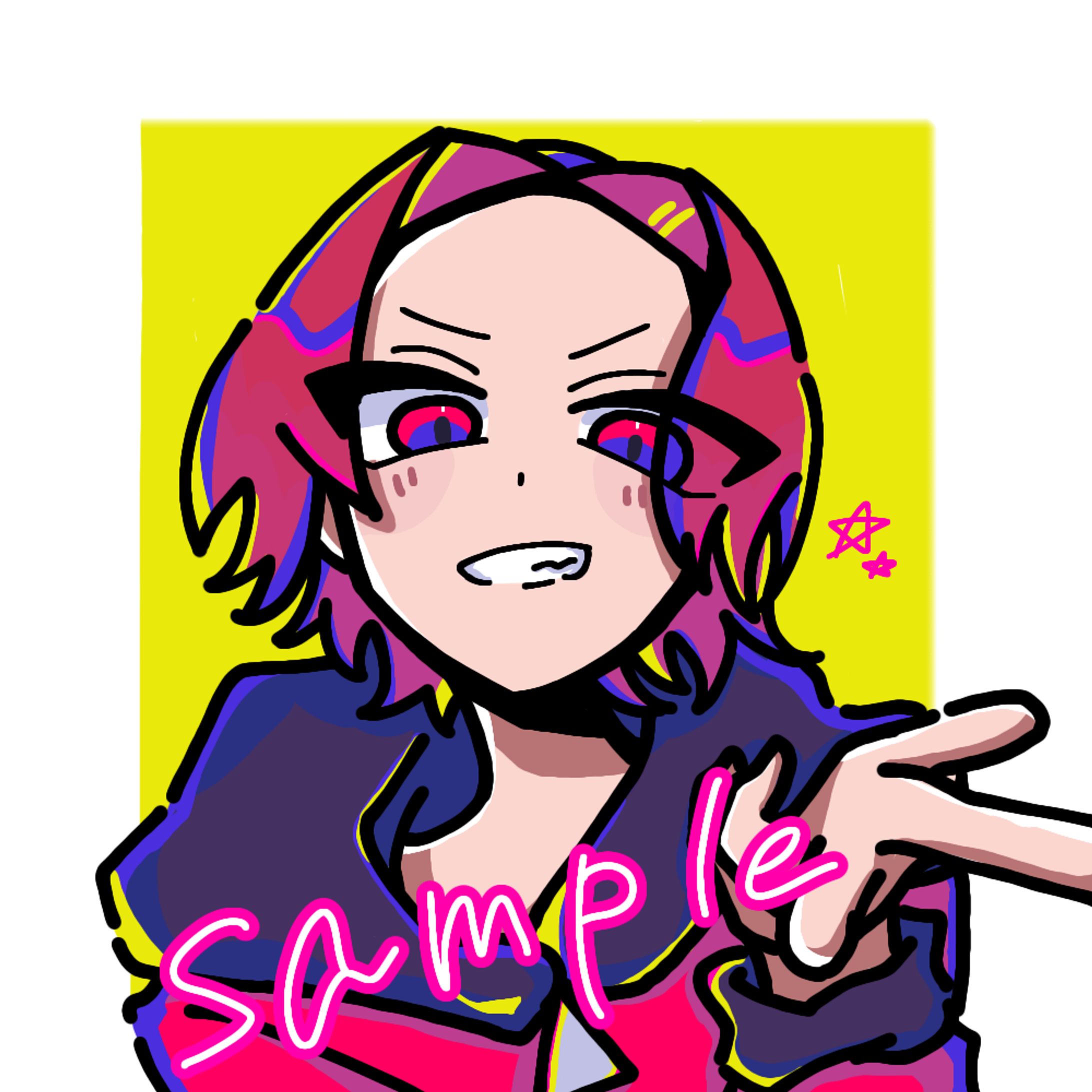 等身イラスト(バストアップ)-1