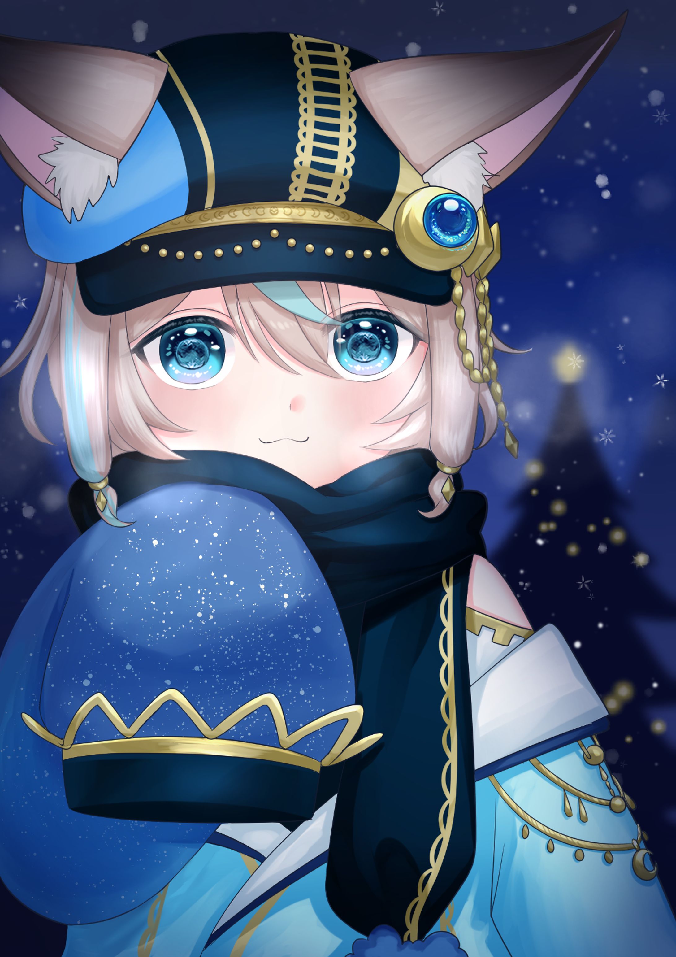 クリスマス雑誌用イラスト あおいつきね様-1