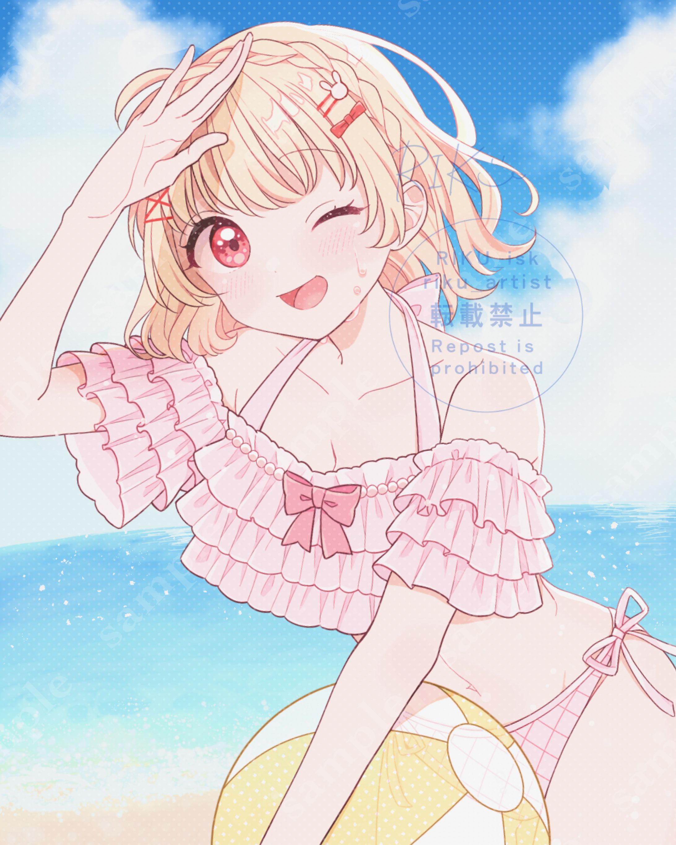 キャライラスト(腰上)-1