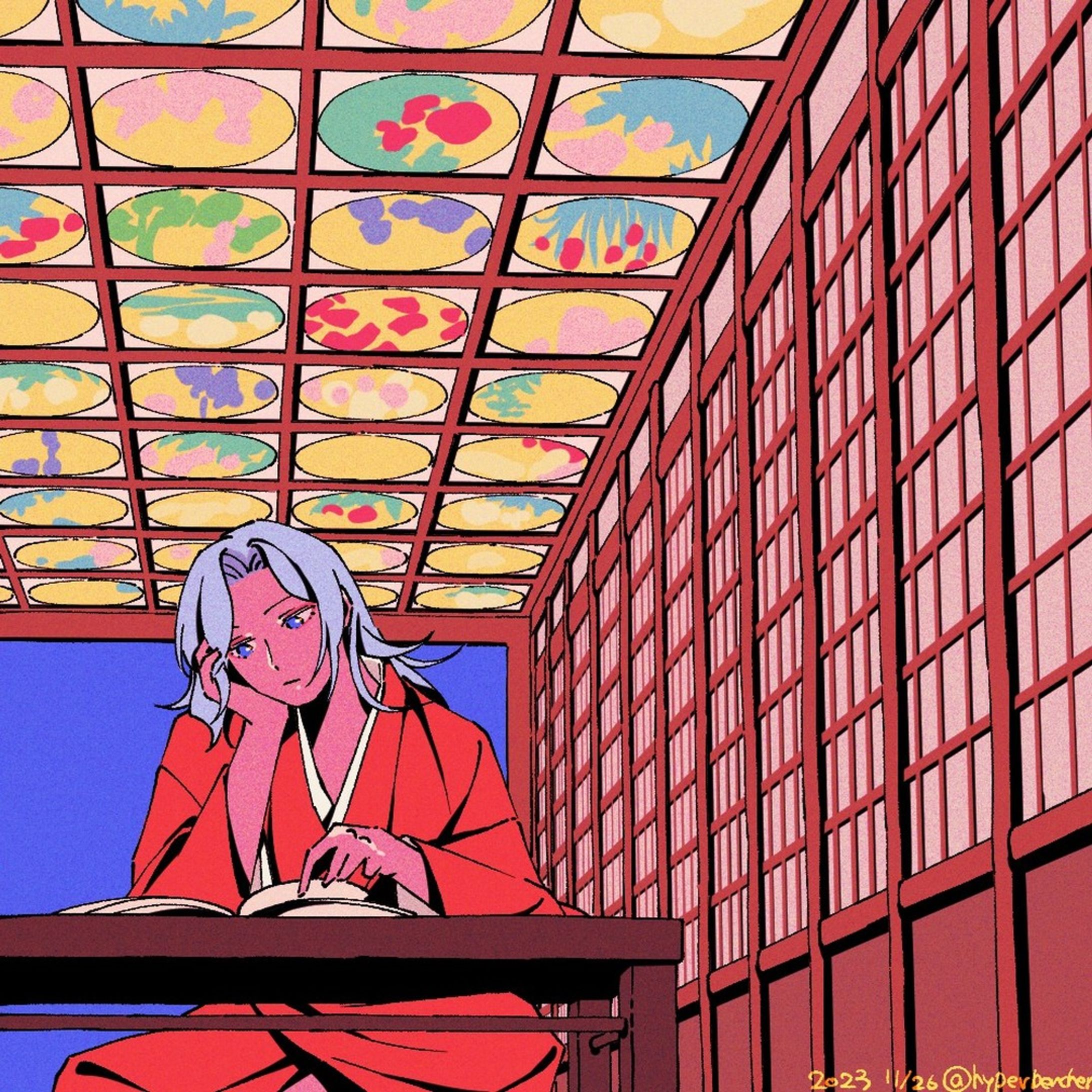 読書
#イラスト #絵 #illustration #art #originalart #digitalart #drawing #painting #着物-1