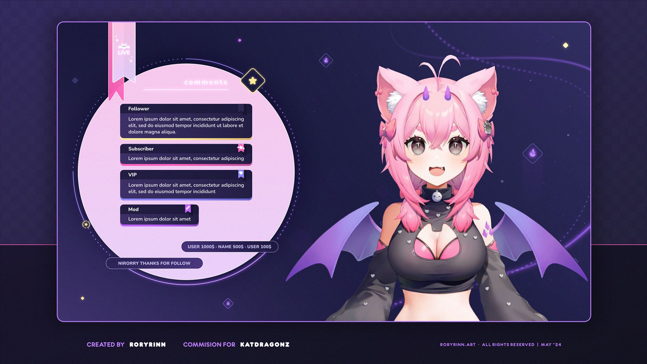 Katdragonz | Skeb overlays and chat widget-1