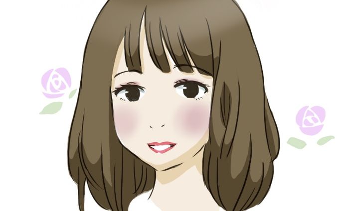 女性、ドット絵