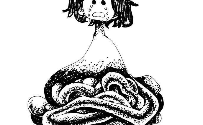 配信ジングル「窮屈だ」イラスト