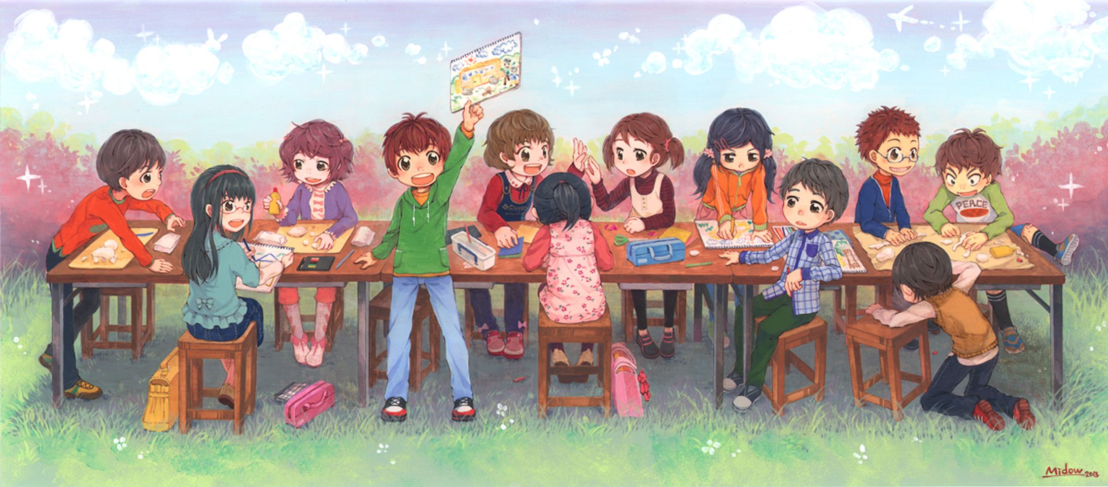 【作品展示・2013】アナログイラスト ２点-1