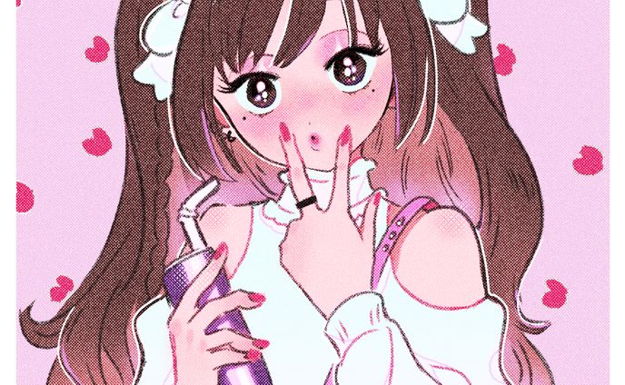 レトロポップな女の子