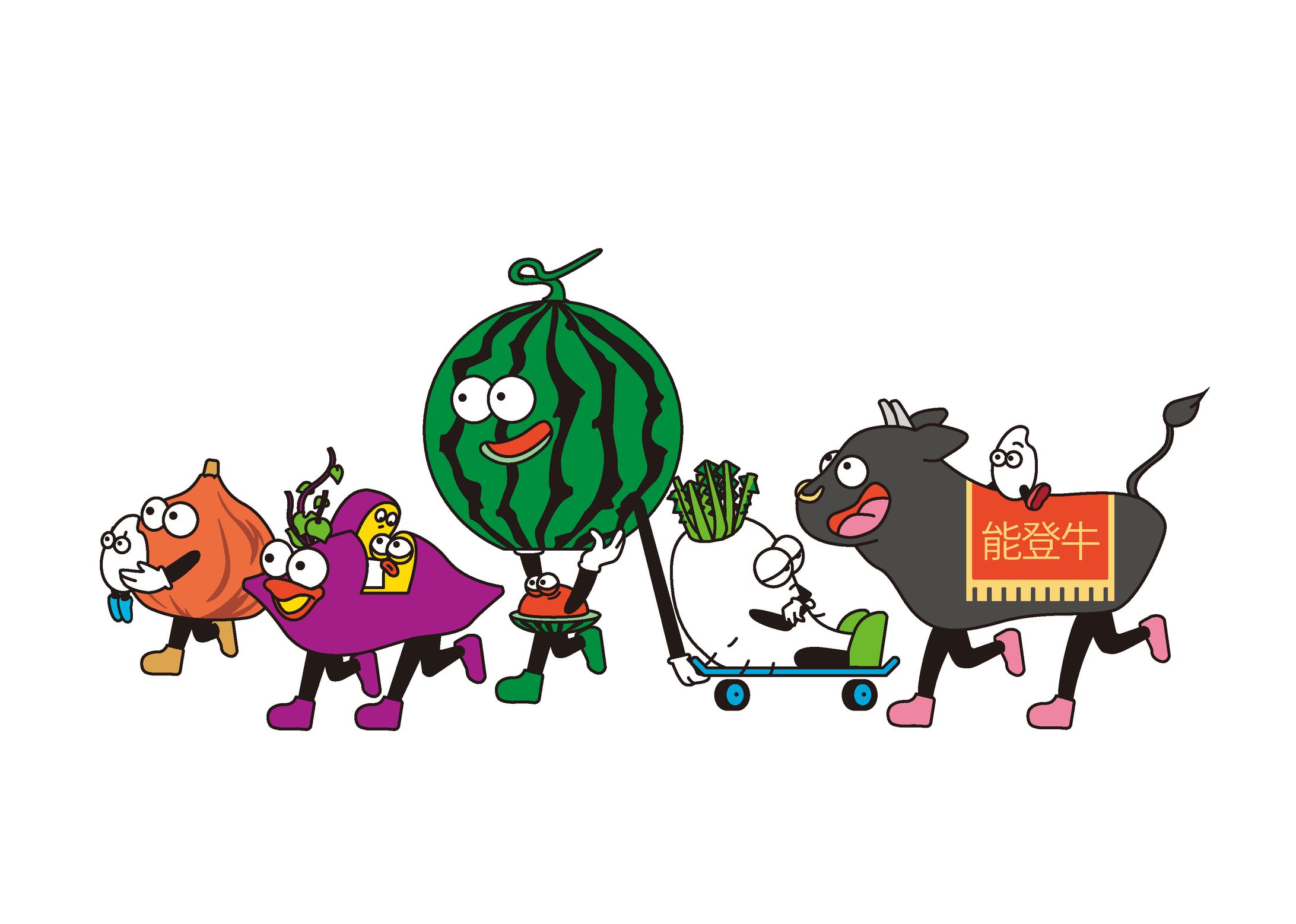 【マスコットキャラクター制作】石川県農業信用基金協会｜公式キャラクター6体-1