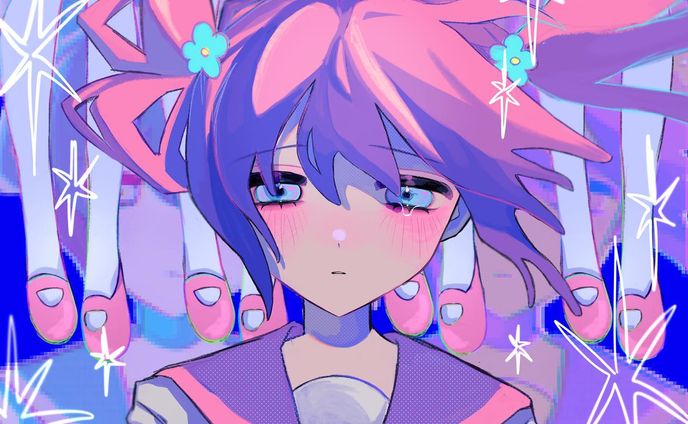 🧠
･
 #イラスト #創作イラスト  #女の子イラスト  #ピンク #illustration