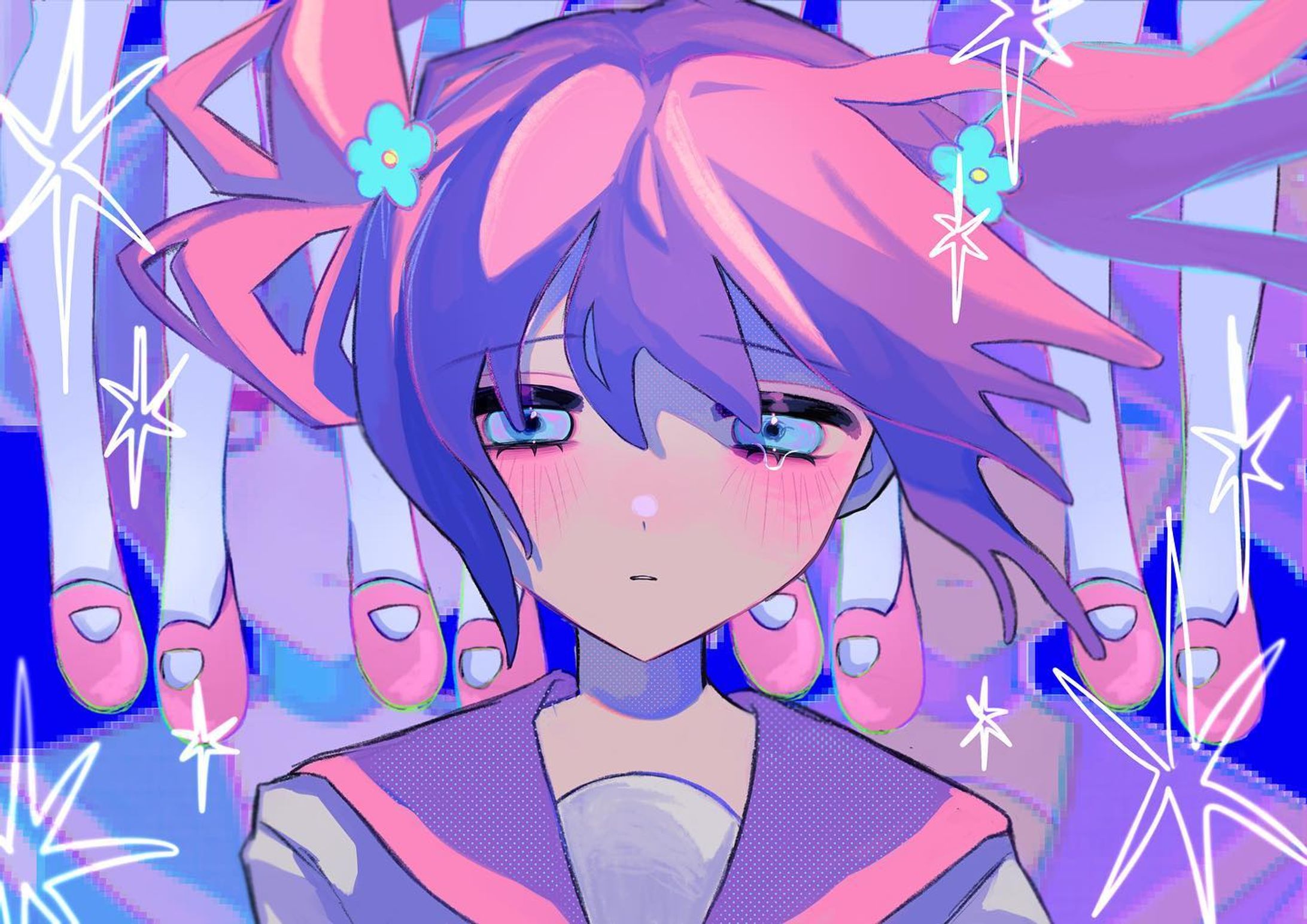 🧠
･
 #イラスト #創作イラスト  #女の子イラスト  #ピンク #illustration-1