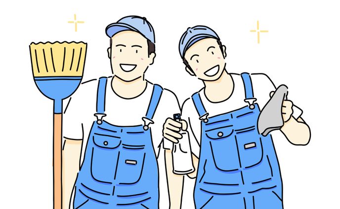 「お片付けブラザーズ」様HP用イラスト