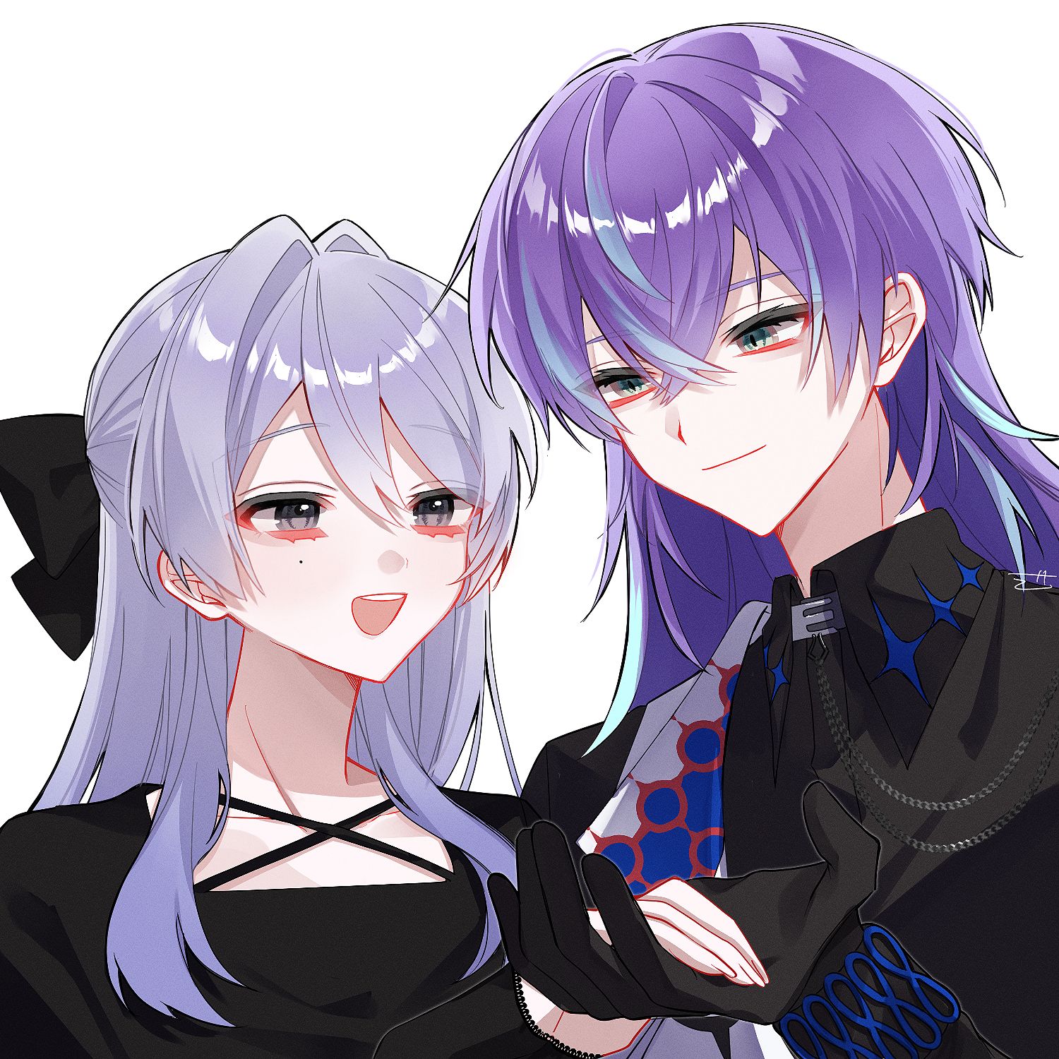 画面内2人 ペア画イラスト