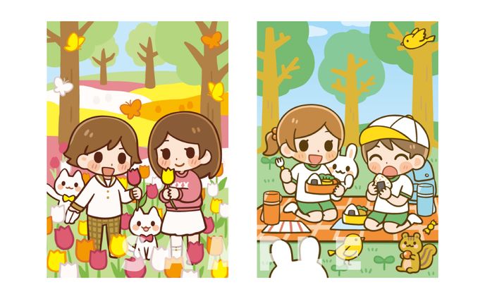 子供向け冊子 表紙用イラスト