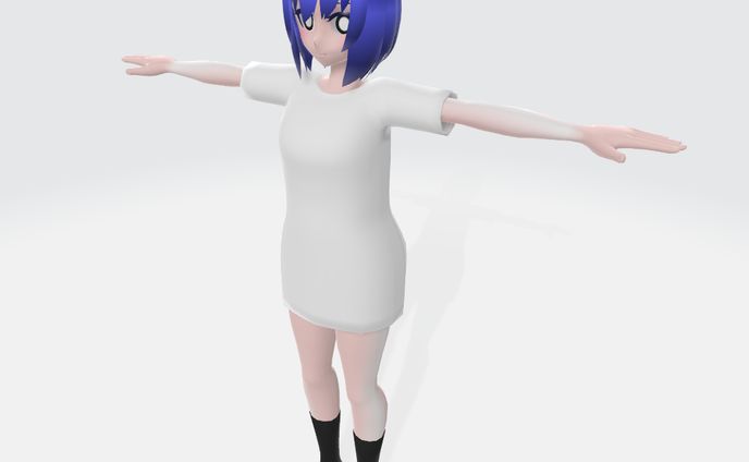 Eimoni2(VRChatアバター用人型モデル)