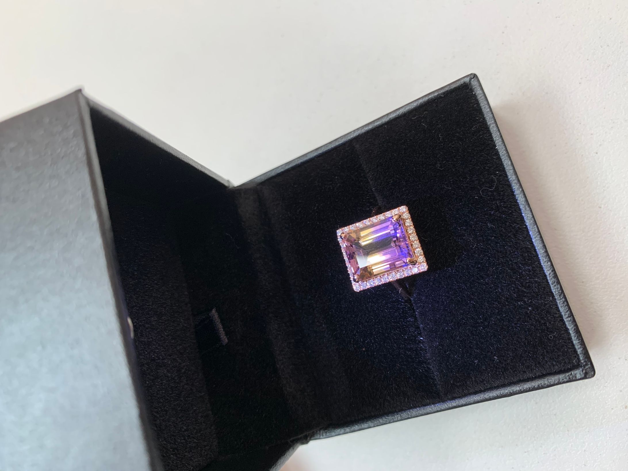 Ametrin × Diamond Ring-1