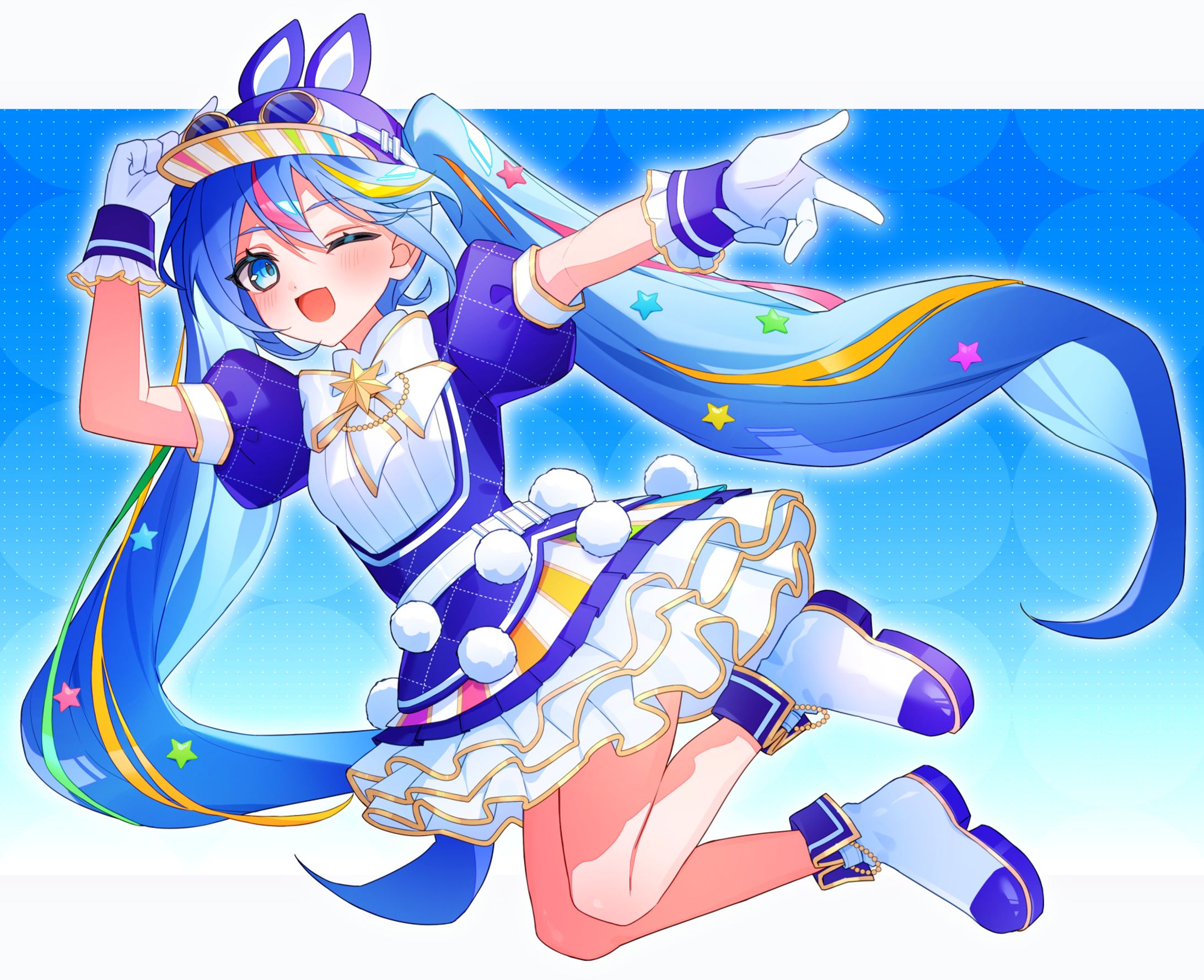 「ミクちゃんのハピネスハント / 初音ミク」MVイラスト-1