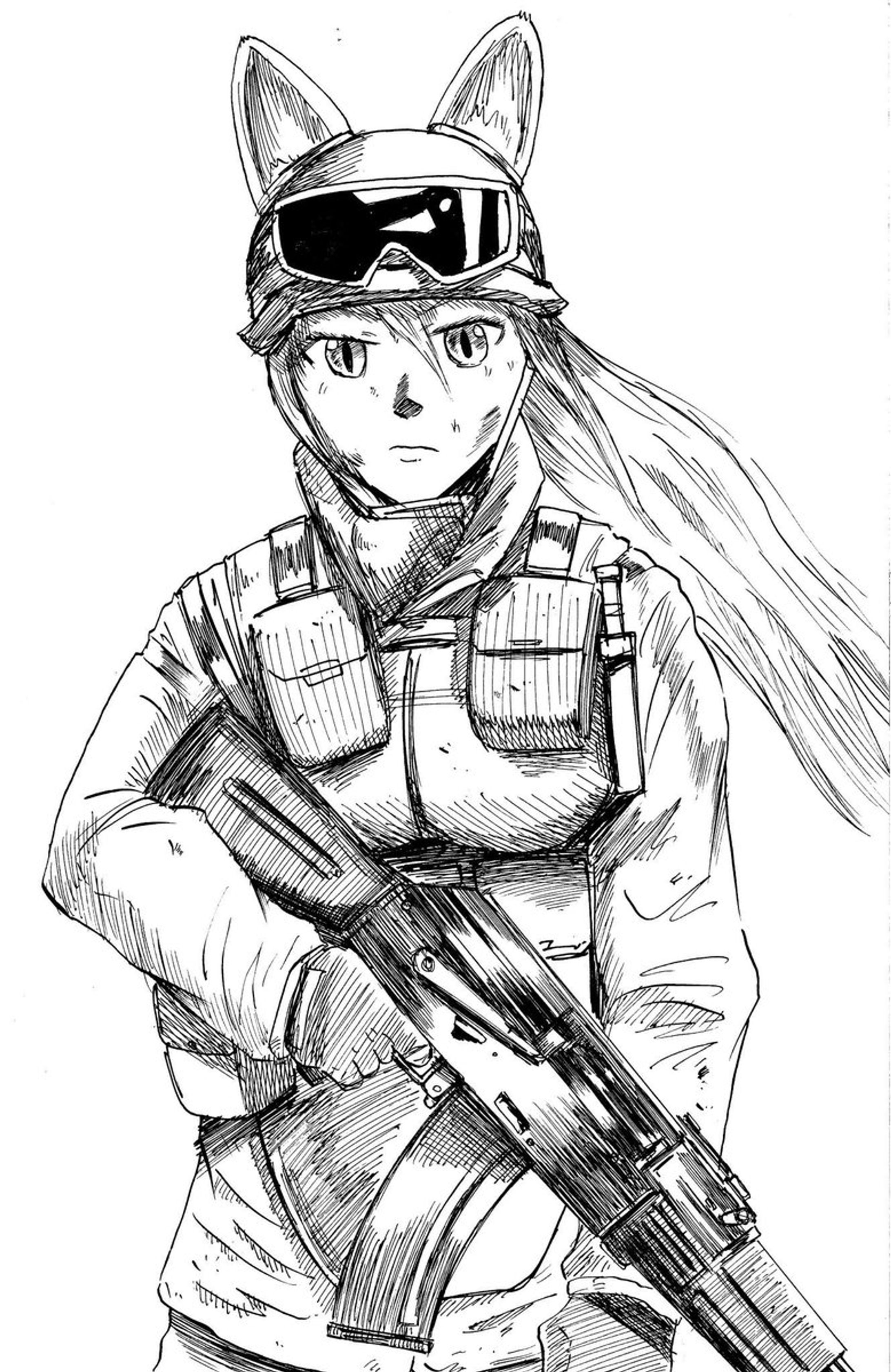 女性亜人　練習-1