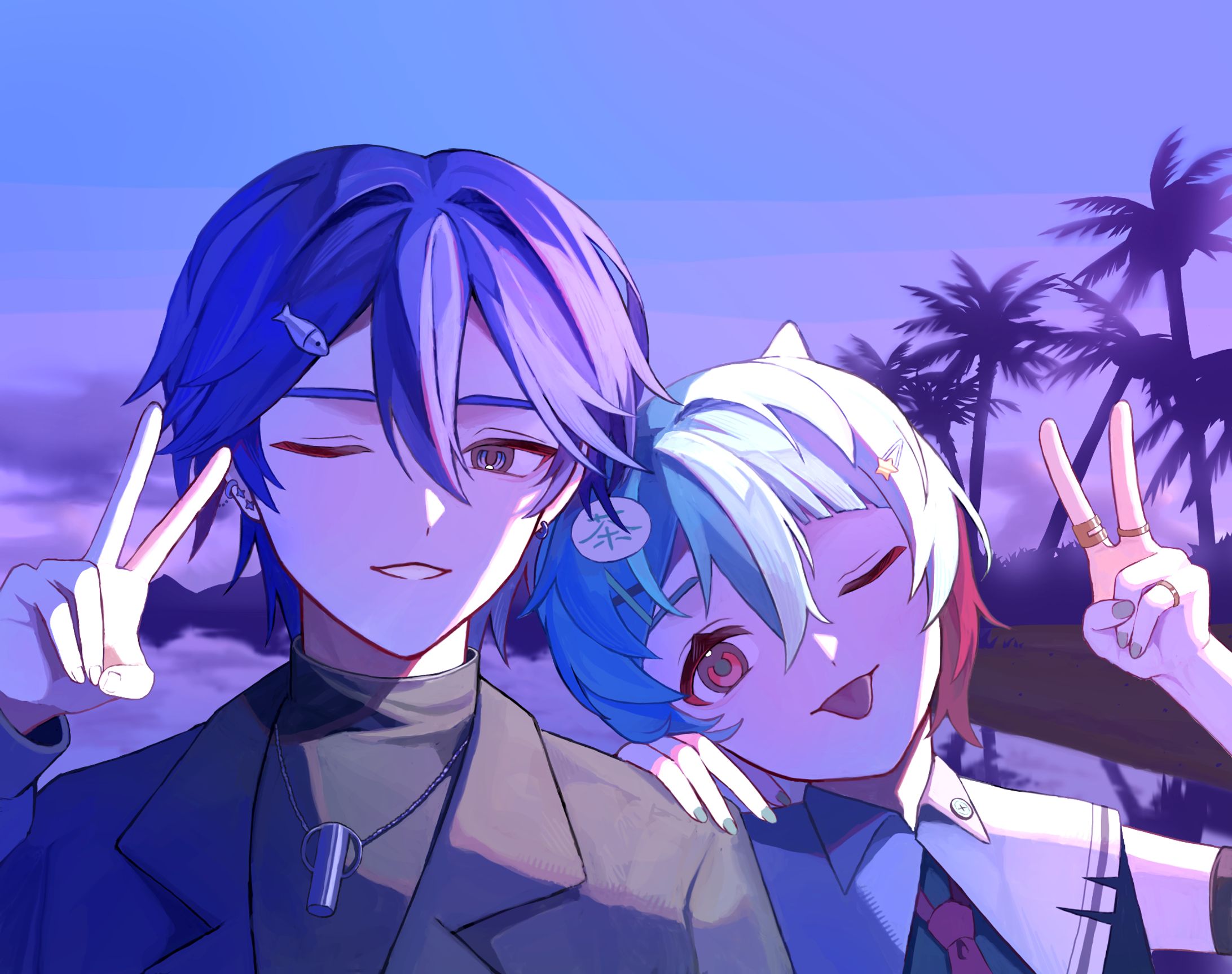 【一枚絵】てぇてぇ用イラスト-1