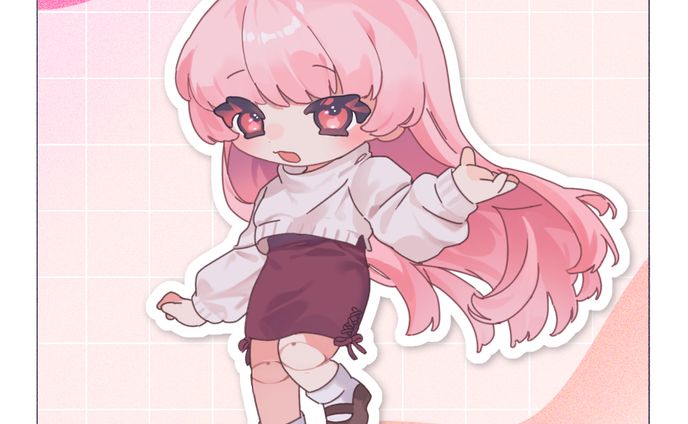 水彩塗りデフォルメイラスト