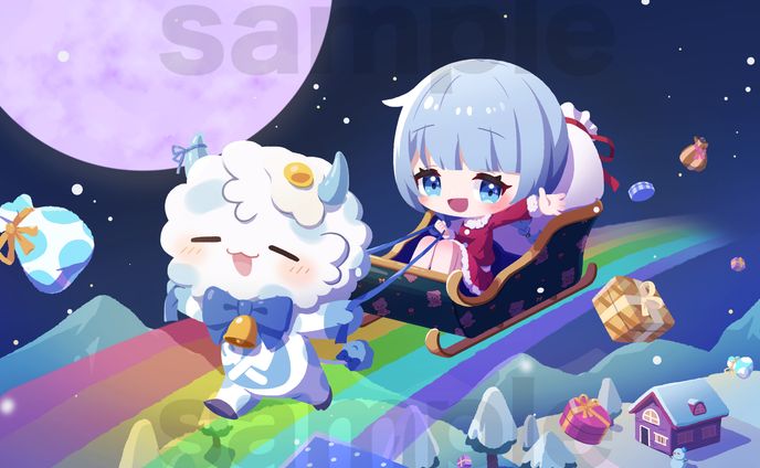 ご依頼絵】背景付きイラスト