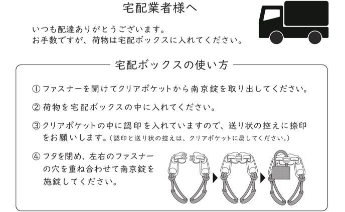宅配ボックス用広告
