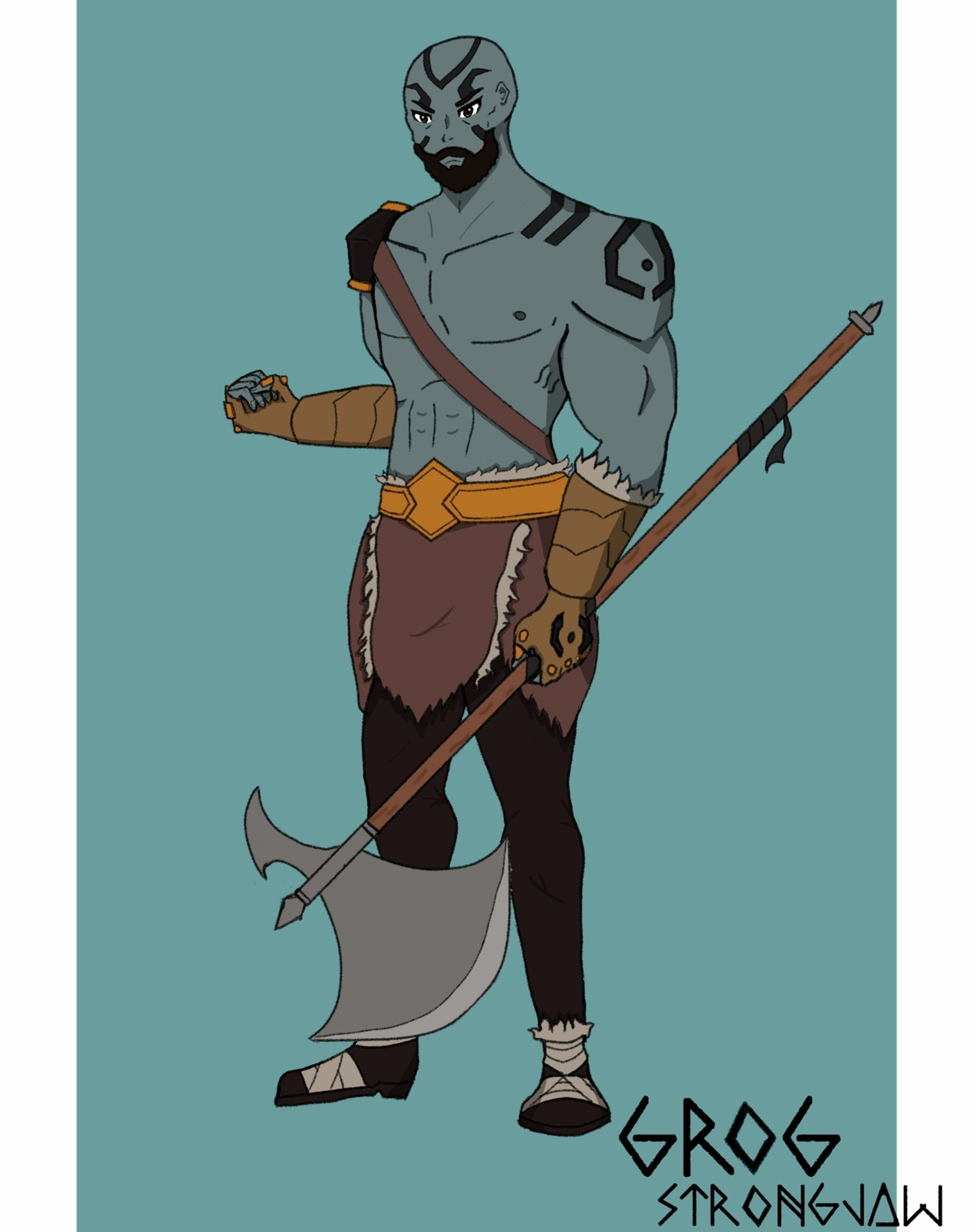 [Fanart] Grog Strongjaw from The Legend of Vox Machina-1