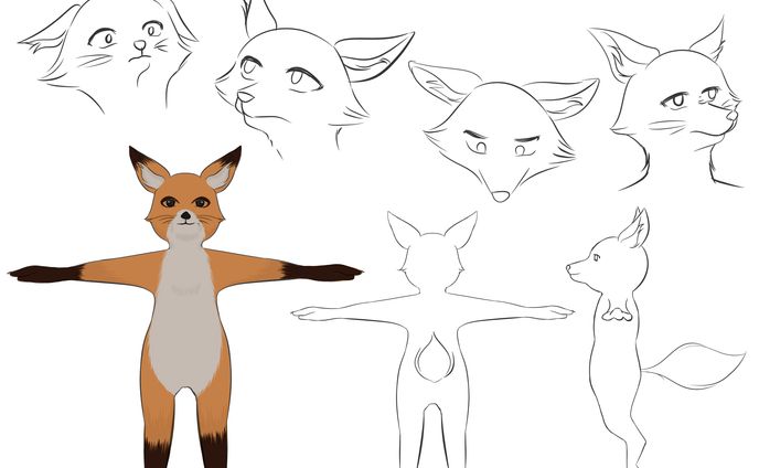 Foxie Character Design