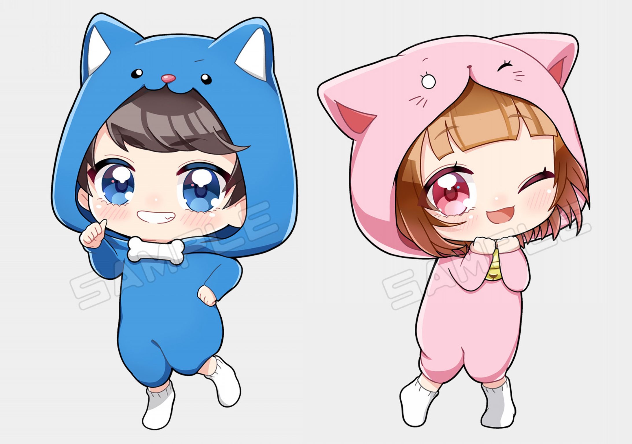 『ちろぴの』ミニキャライラスト-1