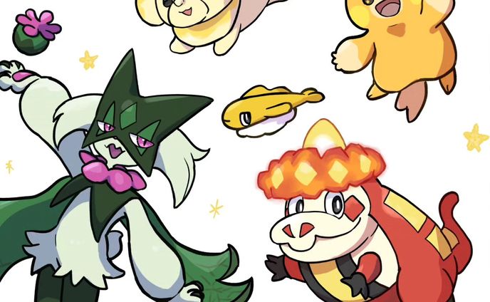 ポケモンSV1周年おめでとう🥳🎉㊗️

#pokémon#pokemonart #fanart #art