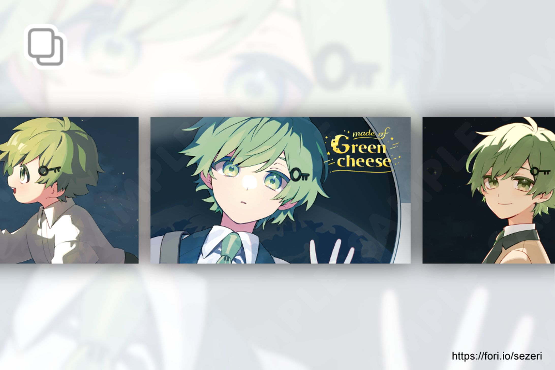『made of Green cheese』MVイラスト（2024年2月）-1