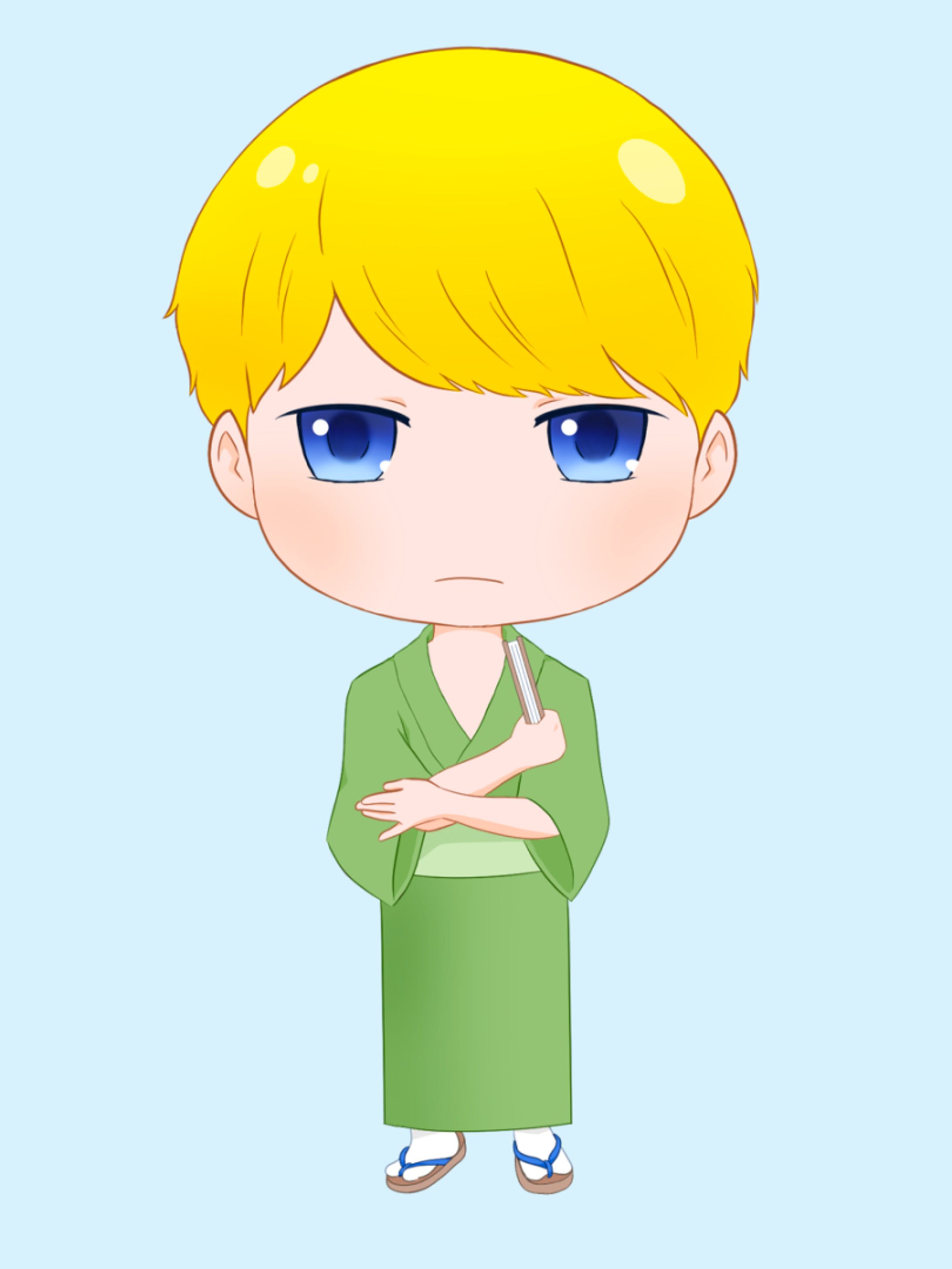 和装男子　ミニキャラ　2021年5月制作-1