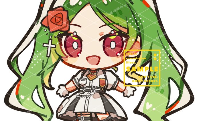 【デフォルメ】SKIMA実績 オリジナルキャラクター様のSDイラスト