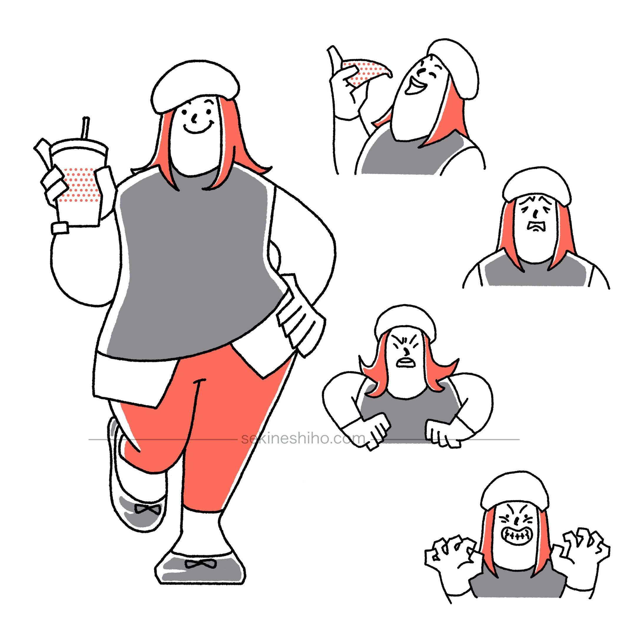 デフォルメ似顔絵キャラクター-1