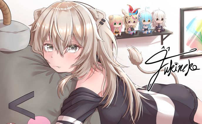 【二次創作】ホロライブ/獅白ぼたん