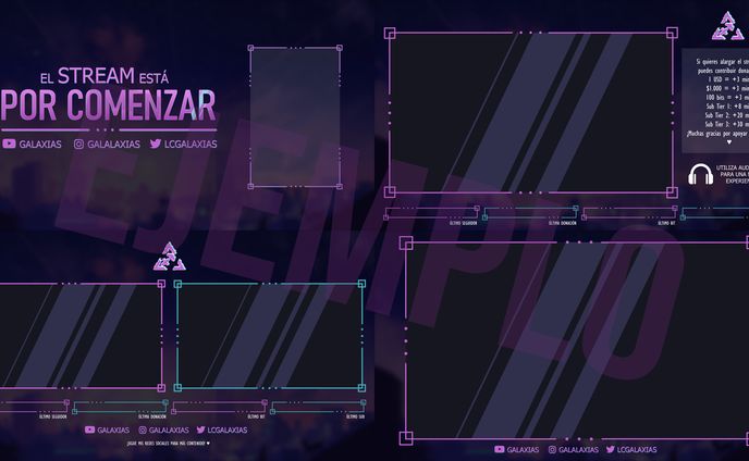 Overlay Twitch Galaxias