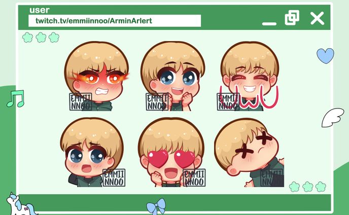 Armin Arlert AOT Emotes