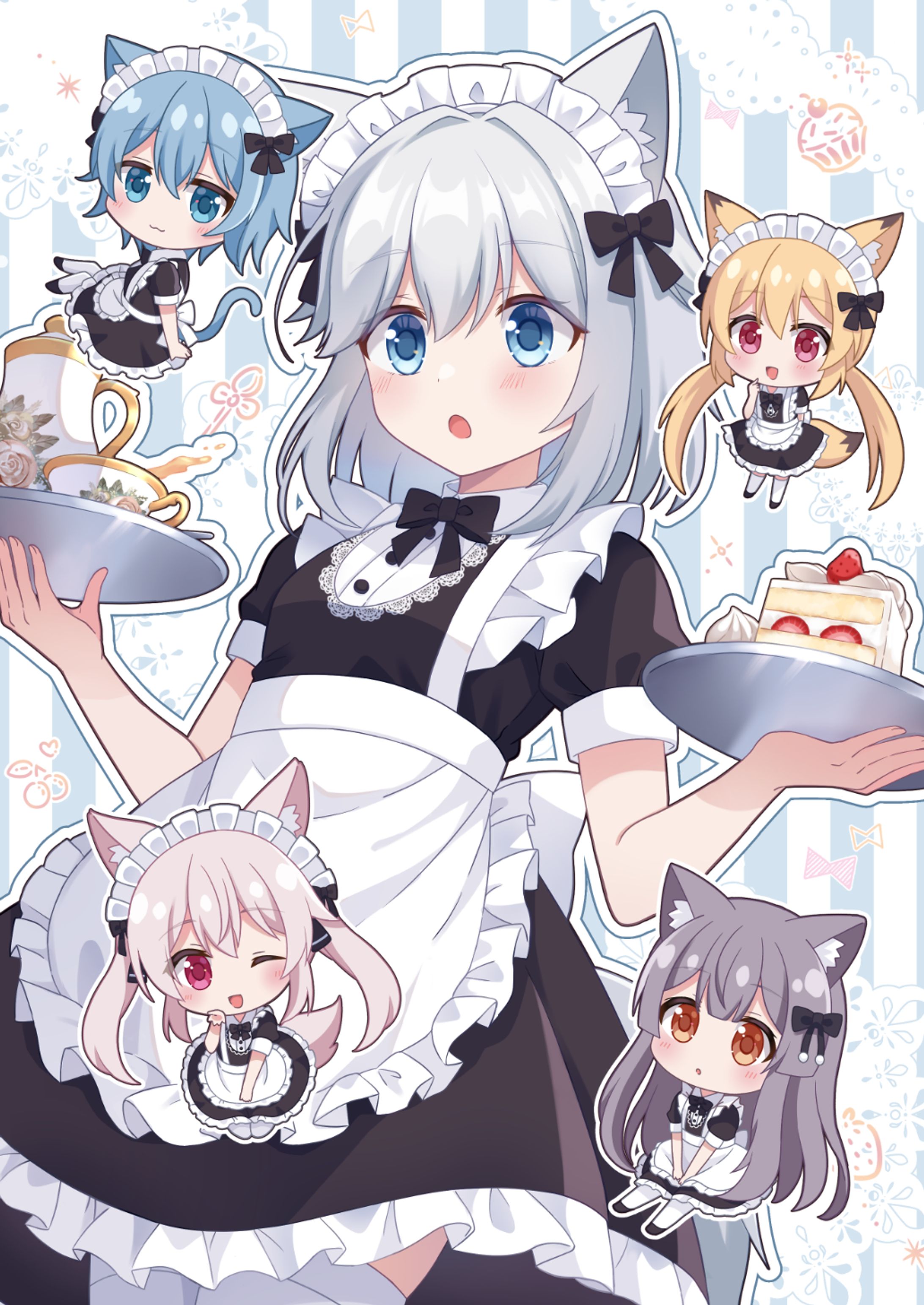 【FA】どのメイドさんがお好き？(2枚)-1