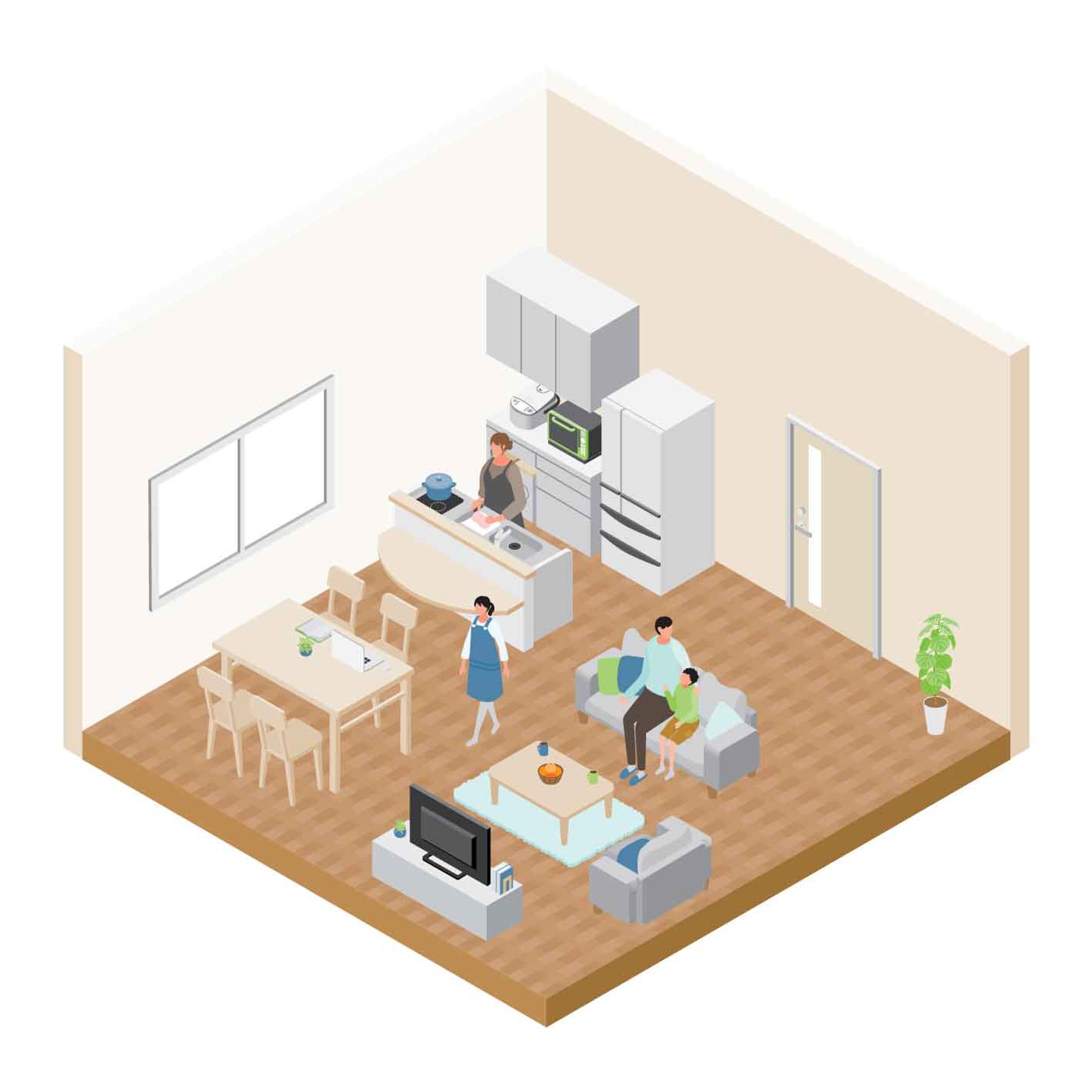 アイソメトリック リビング一覧-1