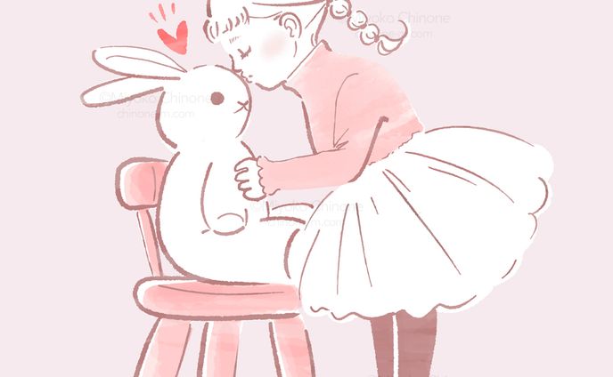 こどもとぬいぐるみ（オリジナル）