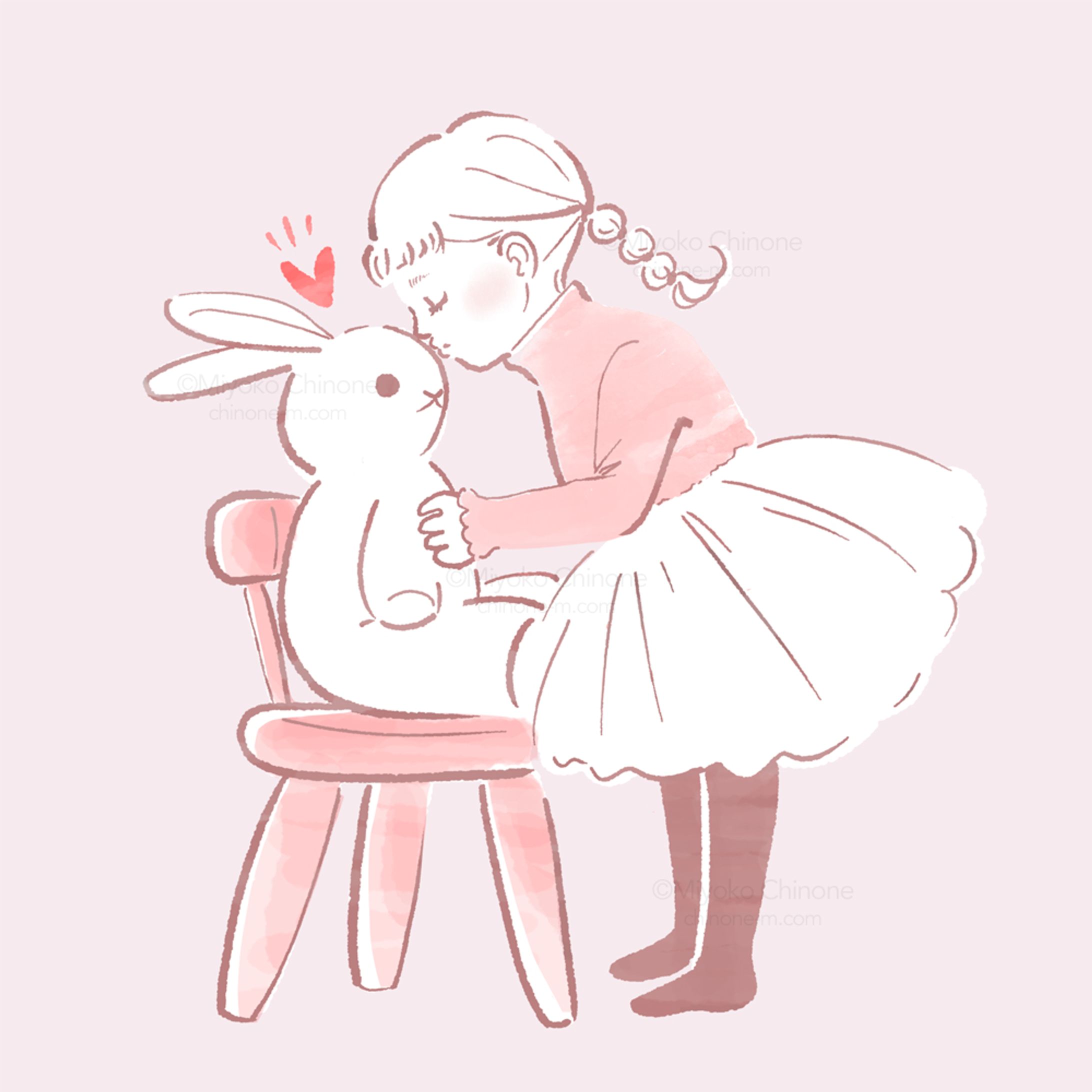 こどもとぬいぐるみ（オリジナル）-1