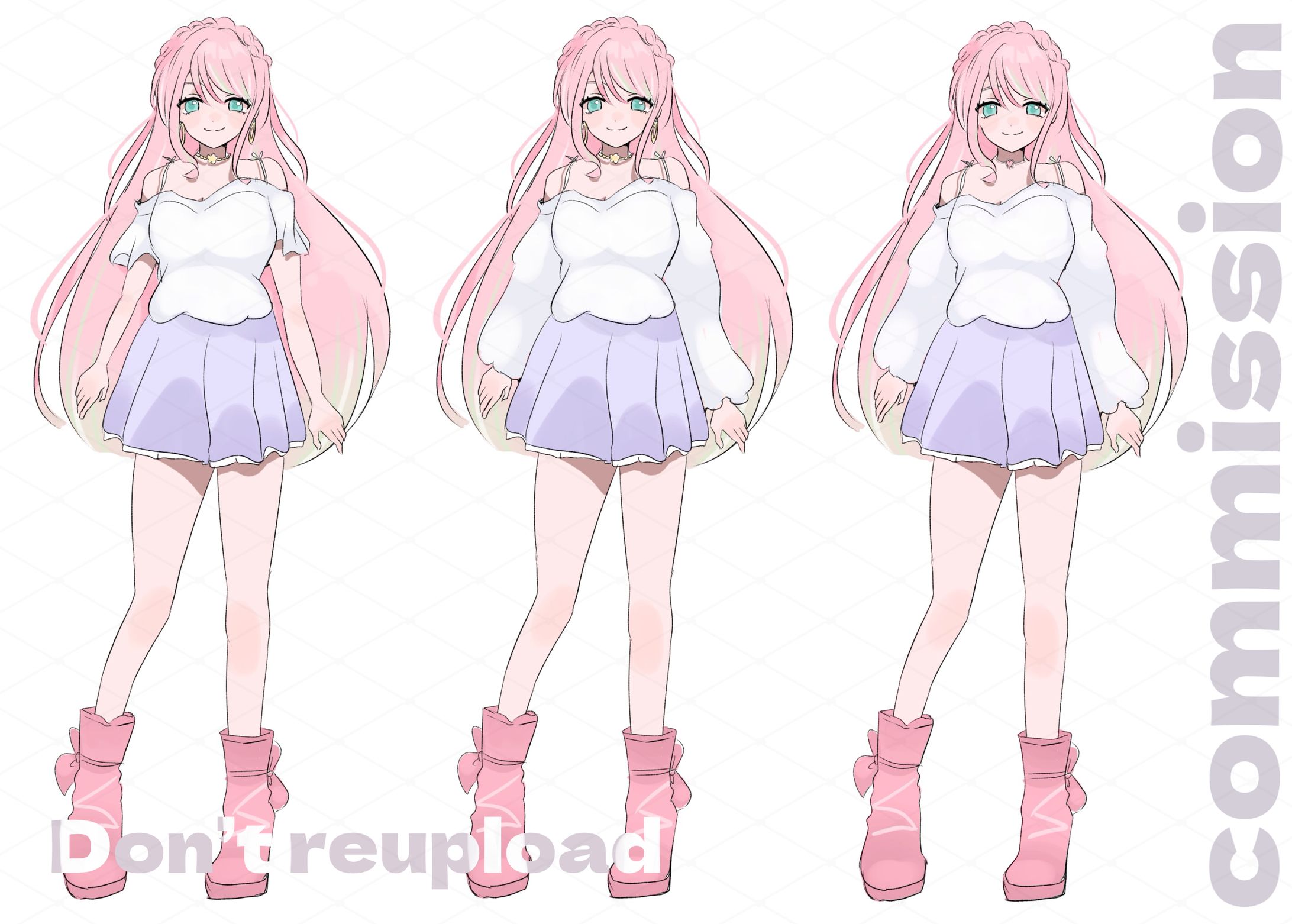 ラフキャラクターデザイン制作　にこ様-1