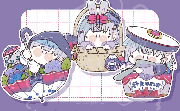 【ご依頼】量産SDイラスト/茜ΦωΦ様