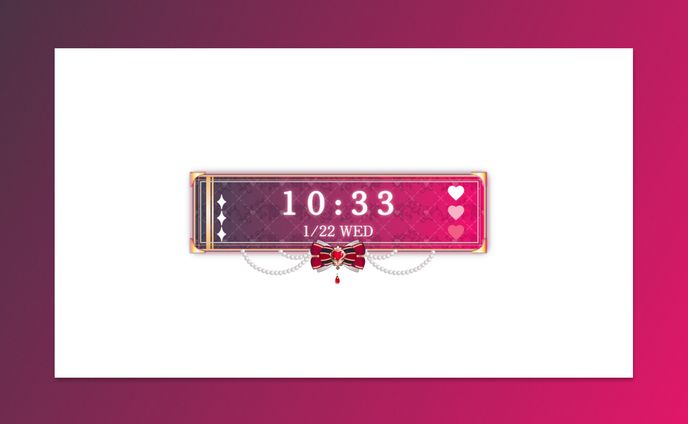 HTML Digital Clock / 來-Ray-
