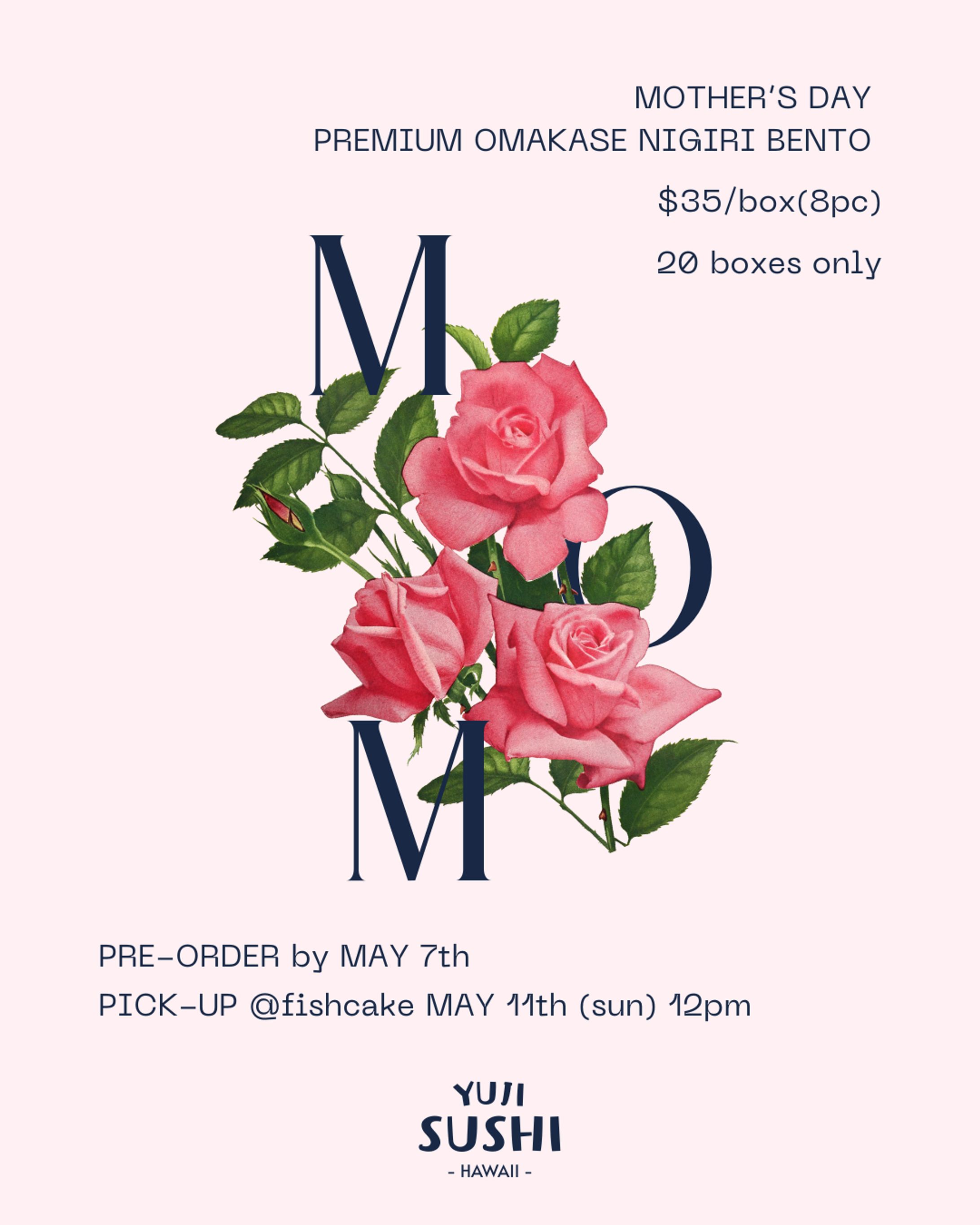 Mother's Day SUSHI for pick up-1