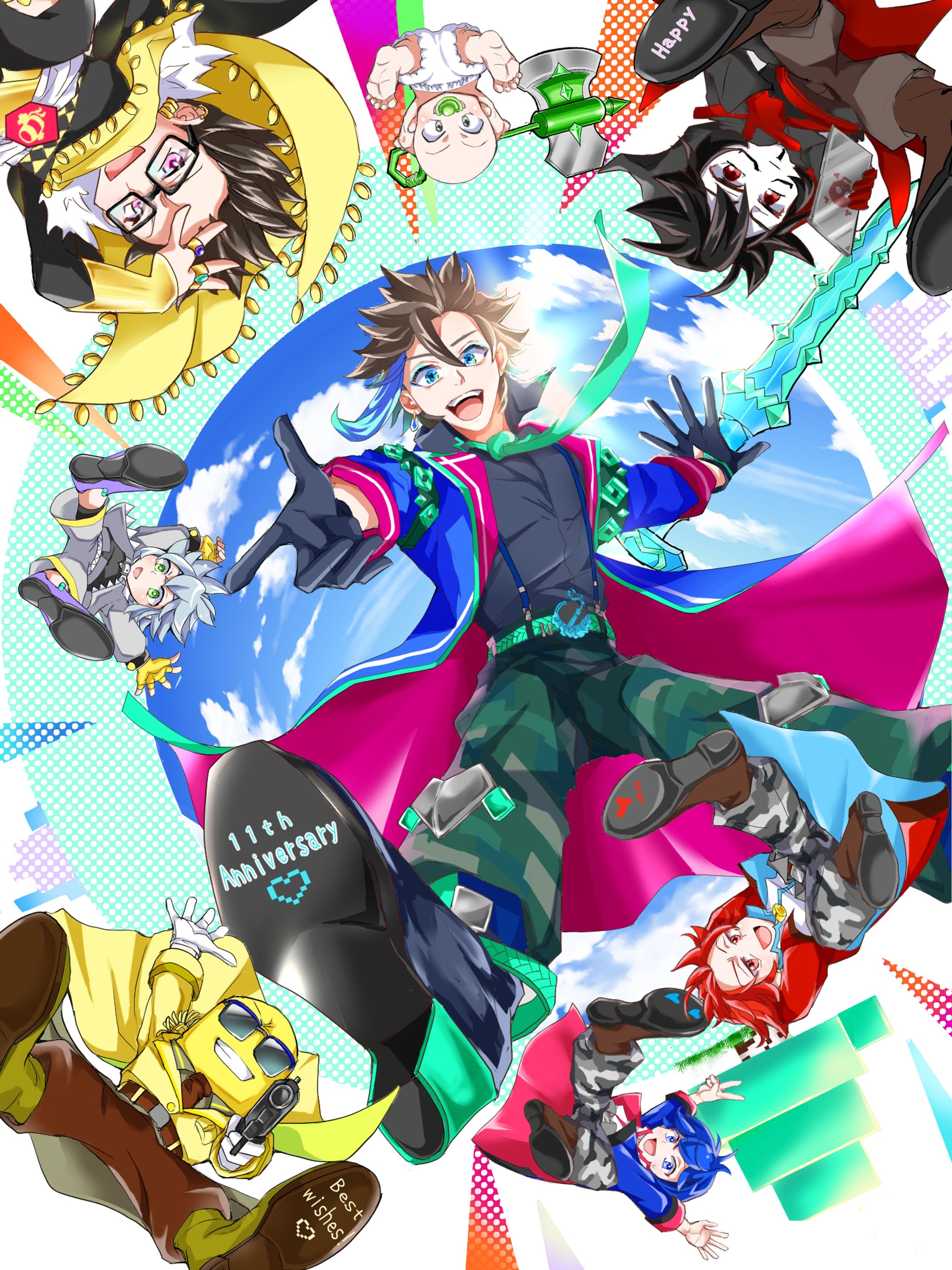 ファンアート　11周年お祝いイラスト-1