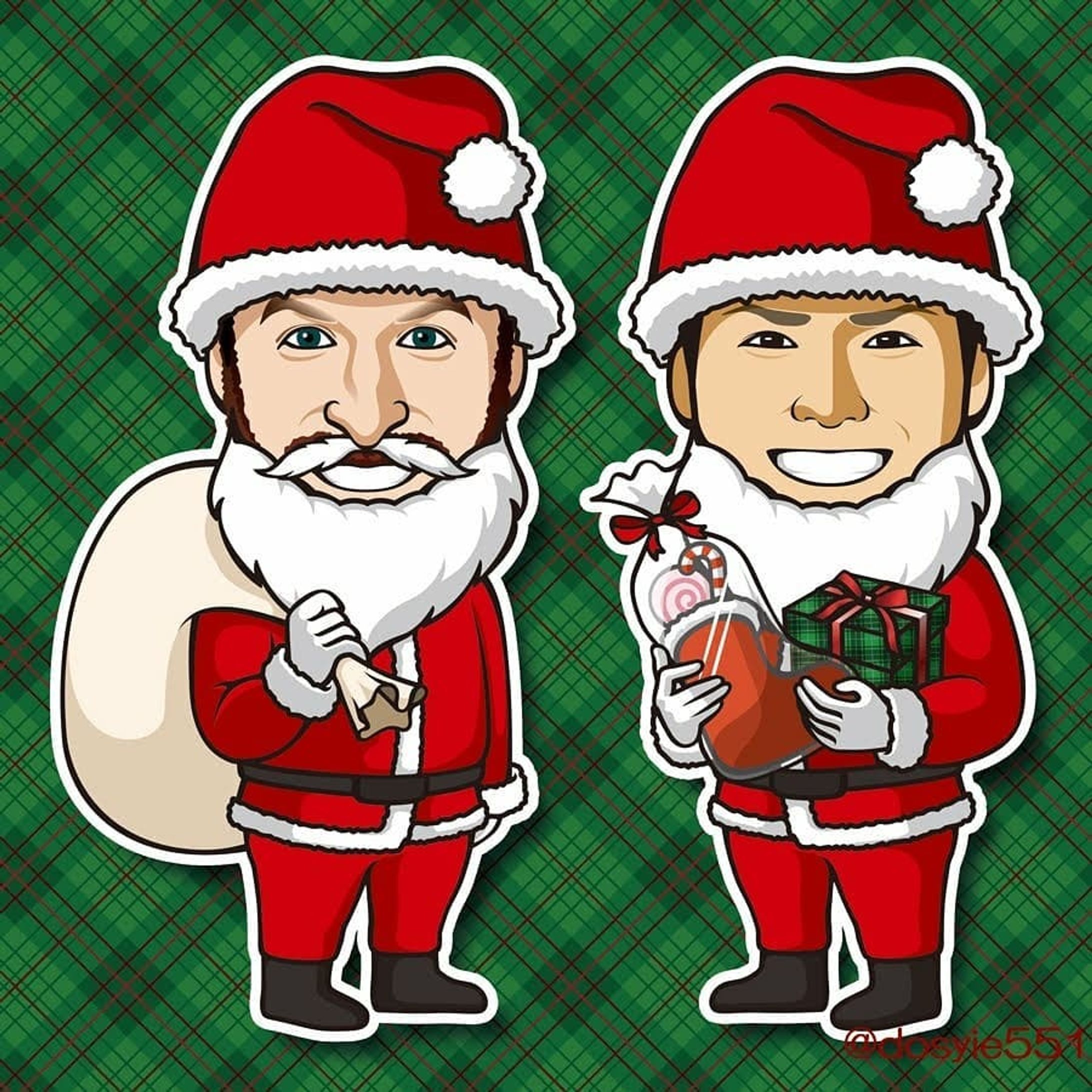 今日がメリークリスマス本チャンなんですよねェ
という事でせっかくなのでちょっと追加！(バリバリ使い回しw
パットンとイケメンと我らがボスにサンタになっていただきやした！
うんパットンしっくり来すぎだwww.
.
※イラストご利用の際はお声掛け・dosyie551へのリンクをお願い致します。
#横浜DeNAベイスターズ #横浜denaベイスターズ
#ベイスターズ #DeNA #baystars #yokohama #野球 #baseball #クリスマス #christmas #xmas #メリークリスマス #merrychristmas #happyholidays #サンタ #サンタクロース #コスプレ #着ぐるみ #プレゼント #マスコット #イラスト #illustration #絵 #picture #似顔絵 #portrait #デザイン #design #アート #art-1