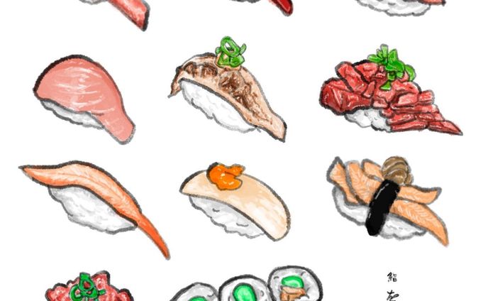 📍兵庫県 /  城崎温泉

をり鶴さんへ
（ @worizuru.kinosaki ）
美味しい〜お寿司を食べに行きました🤤

事前にチェックしてましたか
食べ歩きにするか悩んでたので
今回は予約せずに来店

温泉巡りをしてる最中に
「あ！ここ調べてたところ！」
って思って見てたら食べたくなっちゃいお寿司に決定🥳
満席で、2組いらっしゃいましたが、
本読んでたら20分？くらいで
案内してもらえました🙆‍♀️

白子の天ぷら
大好きな白子ーーー！！！
高校生の時に働いてたお寿司やさんで
白子の美味しさに魅了され（はやい）
あったら絶対頼みます🤤
サクトロ〜で噛んだ瞬間に濃厚さが広がって幸せ〜〜🥳

上にぎり＋あら汁付き
雲丹を期待しながら上にぎりを‥！
イカの上にほんのぉり雲丹ちゃんがいて
それだけでテンションあがる私🤣

お魚さんたちが元気に生きてたよ！！！って訴えかけてるのがわかる🤩
くらいの活き活きしたお寿司でした🍣

私はあら汁の骨が引っかかって
プチ騒ぎにしちゃいました🤣w
恥ずかしかったな〜

但馬牛のにぎり
そして、城崎温泉にきたのなら
但馬牛は食べてみたい！と
思ってたので注文🥳

お肉の旨味が染み出しつつもさっぱりで味わいのあるにぎりできた💓

飲み込むのが勿体無い🤣

城崎温泉のお寿司を十分に楽しんで
温泉街を満喫しました〜✨

ご馳走様でした🥰

#兵庫 #城崎温泉 #お寿司 #をり鶴 #白子の天ぷら #にぎり #但馬牛 #旅行 #美味しいもの巡り #お絵かき ＃イラスト #食べ物イラスト #hyogo #kinosaki #sushi #trip #delicious #illustration #food