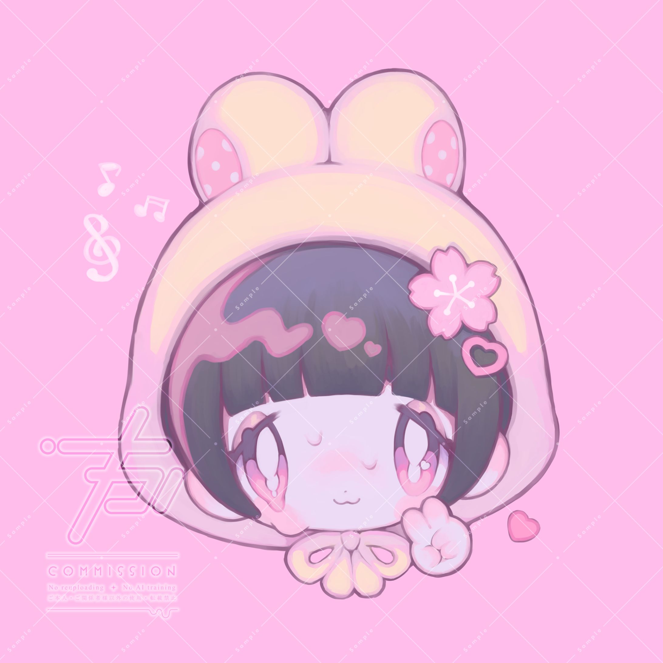 🐰🌸 - 個人様ご依頼イラスト(2026)-1