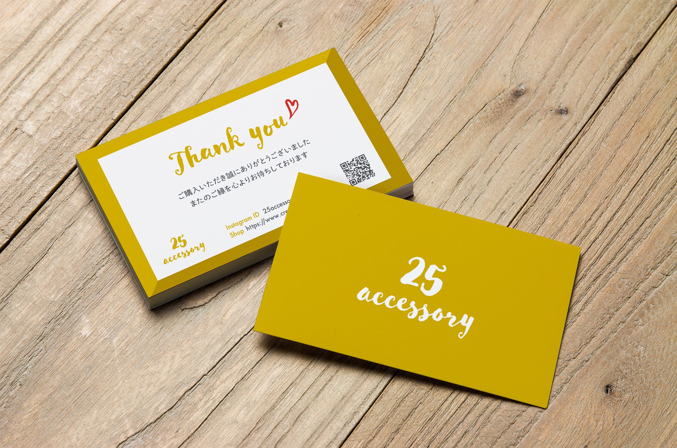 25accessory ロゴ&Thanksカード-1