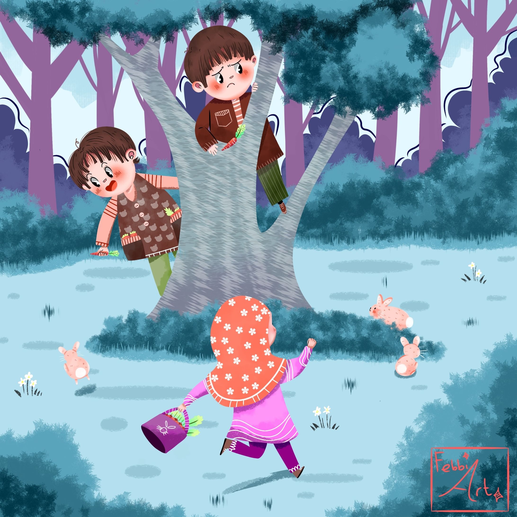 Drawing children book illustration -1